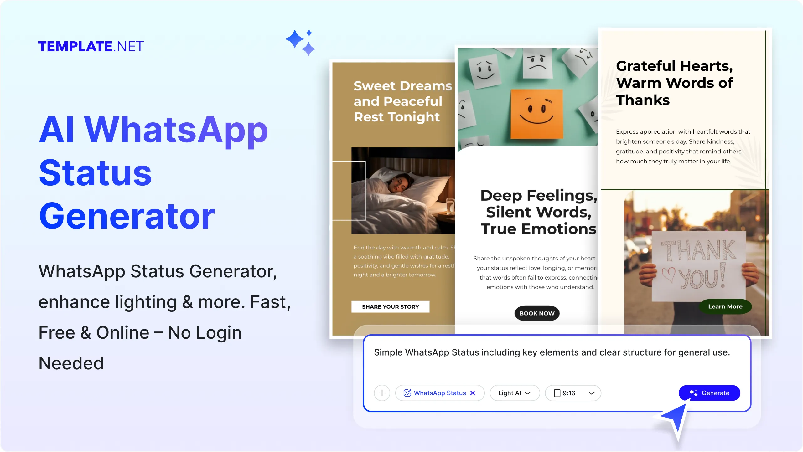 Free AI WhatsApp Status Generator, Free WhatsApp Status Maker [ No Signup ]